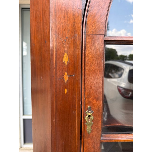 18th Century Inlaid Mahogany Corner Cabinet For Sale - Image 10 of 15