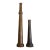 Set of Large Antique Brass Fireman Fire Hose Nozzle Candle Holders For Sale