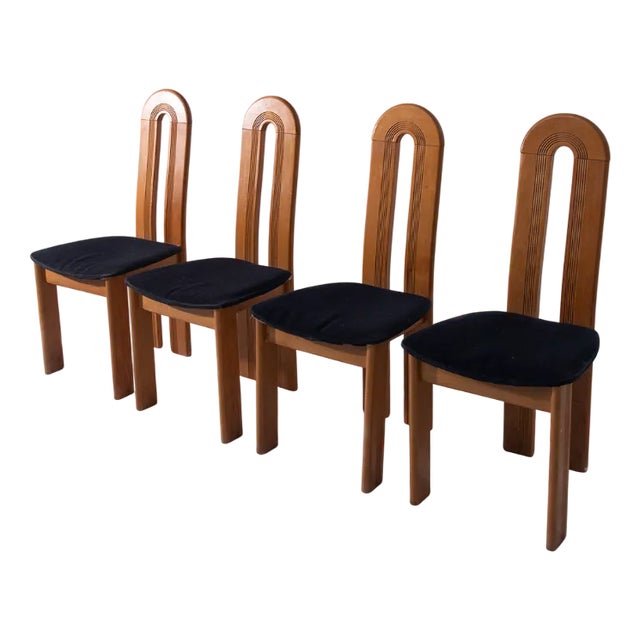 Postmodern Italian Chairs attributed to Mobilgirgi, 1980s, Set of 4 For Sale