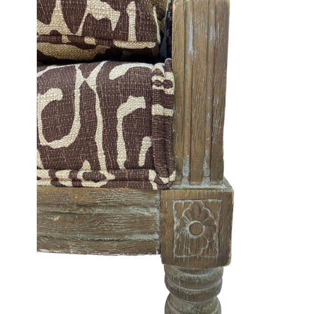 Vintage Restoration Hardware Sette, Newly Reupholstered For Sale In Los Angeles - Image 6 of 12