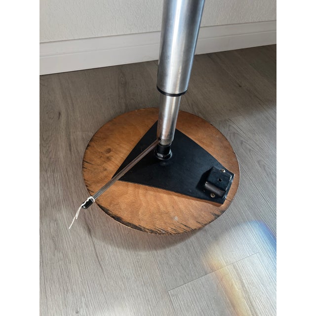 Wood Vintage Industrial Neolt Italian Lab Drafting Stool For Sale - Image 7 of 7