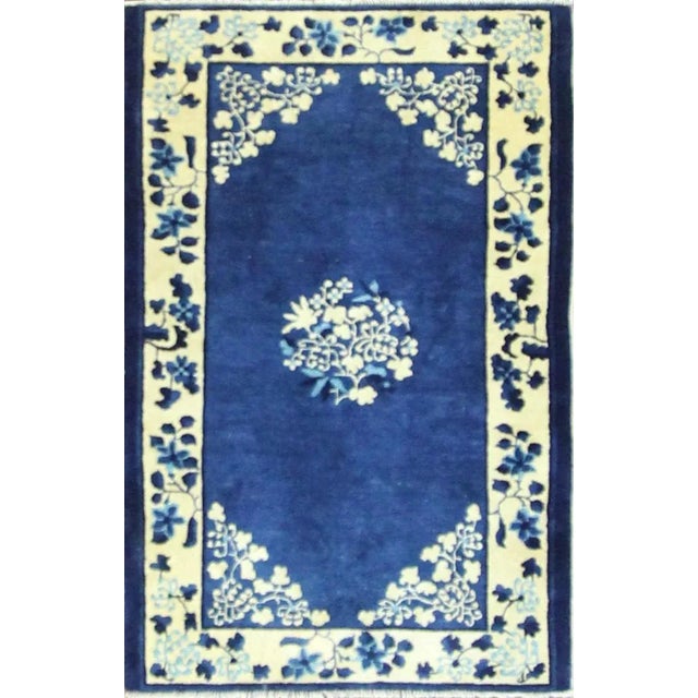 Antique Art Deco Chinese Peking Rug For Sale - Image 9 of 9