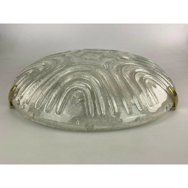 Ice Glass Plafoniere Flush Mount from Hillebrand Lighting, 1960s For Sale - Image 12 of 12