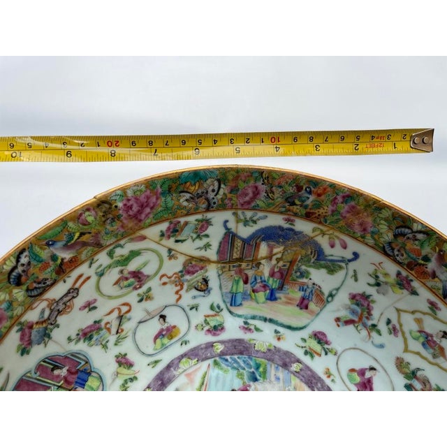 Antique Chinese Rose Medallion Bowl For Sale - Image 17 of 18