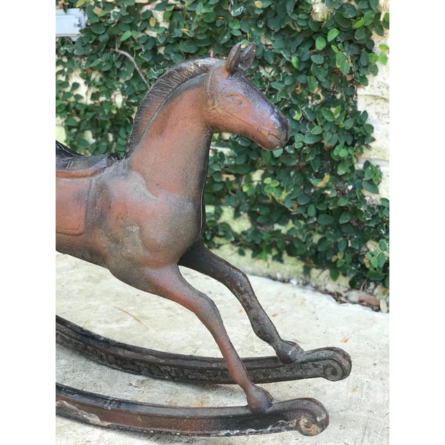 Antique Cast Iron Rocking Horse Chairish