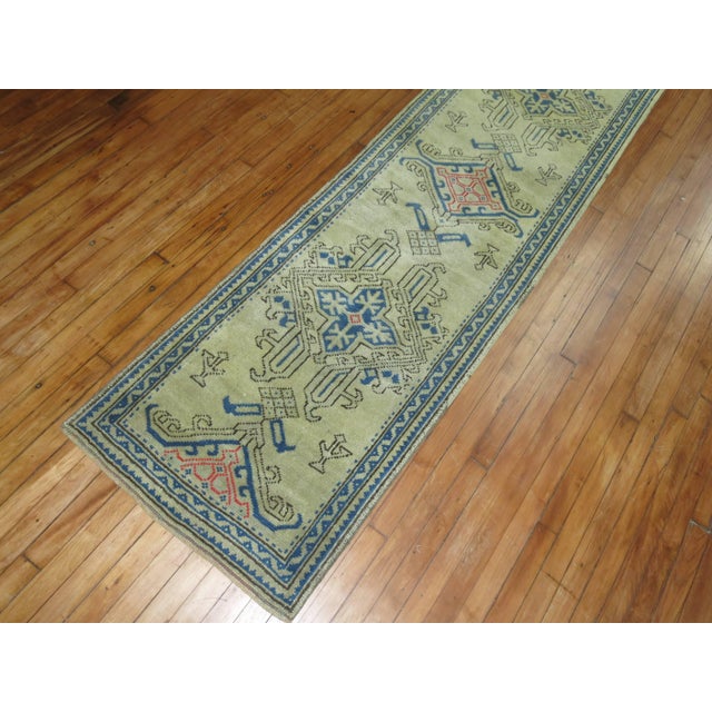 Antique Oushak Hallway Staircase Runner For Sale In New York - Image 6 of 6
