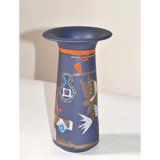 Gilbert Portanier Rosenthal Porcelain Flower Vase Liguria Gilbert Portanier Studio-Linie Germany For Sale - Image 4 of 13