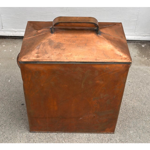 American Antique Copper Water Boiler Box For Sale - Image 3 of 8