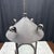 Antique Cast Iron Gas Lantern Pendant Light, Converted Gas Ceiling Fixture With Glass Shade For Sale - Image 4 of 8