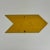 Modern Vintage Large Arrow Sign in Deep Yellow for Modern Design For Sale - Image 3 of 7