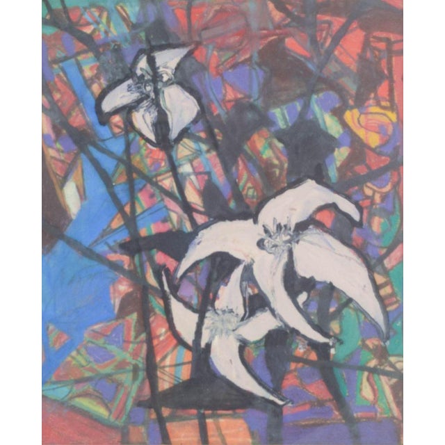 Scandinavian Artist, Colorful Abstract Composition, 1971, Oil on Canvas For Sale - Image 6 of 6