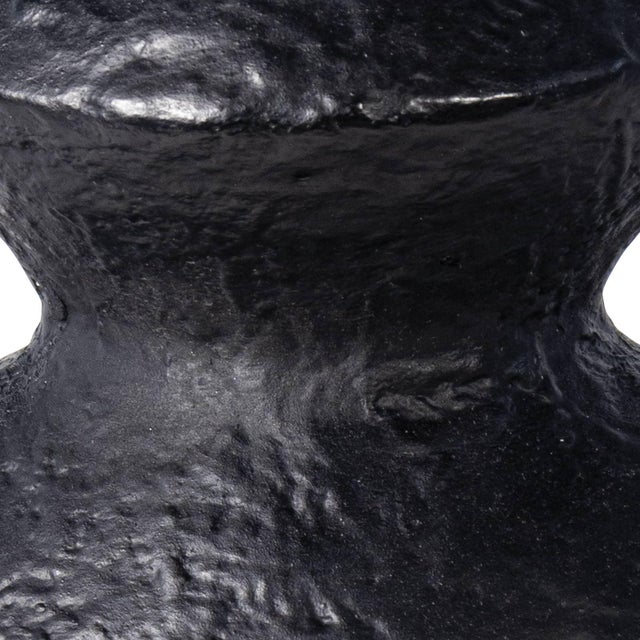 Regina Andrew Poe Metal Vase, Black For Sale - Image 4 of 6