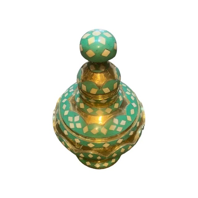 Moroccan Copper Decorative Vase For Sale - Image 6 of 8