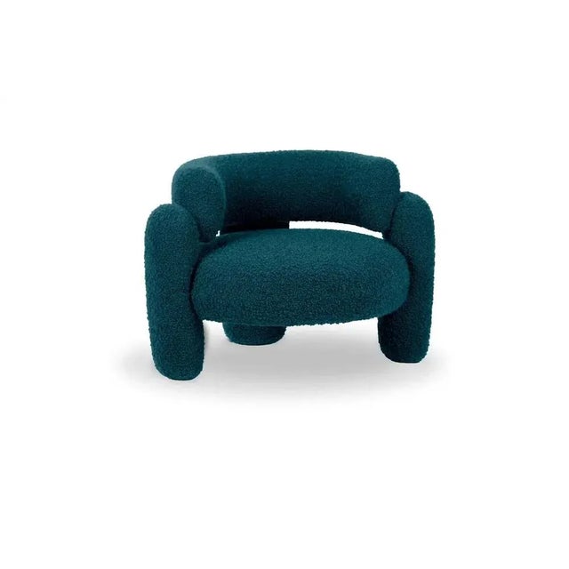 Embrace Cormo Azure Armchair by Royal Stranger For Sale - Image 4 of 9