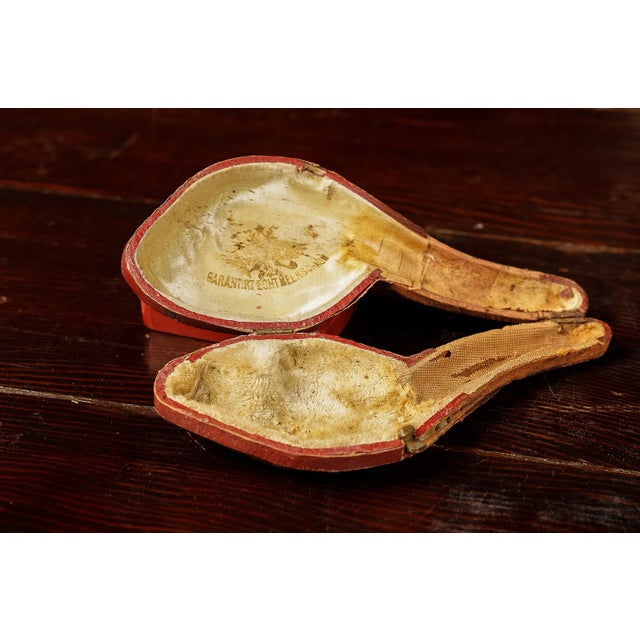 Vintage 1920s Carved Pig Genuine Meerschaum Tobacco Pipe For Sale - Image 4 of 7