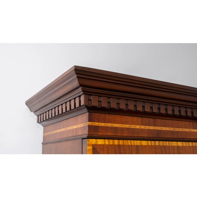 Councill Craftsmen Large 4 Door Mahogany Breakfront Bookcase For Sale - Image 12 of 18