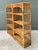 Wood Vintage Woven Rattan Low Etagere - Set of 2 For Sale - Image 7 of 12