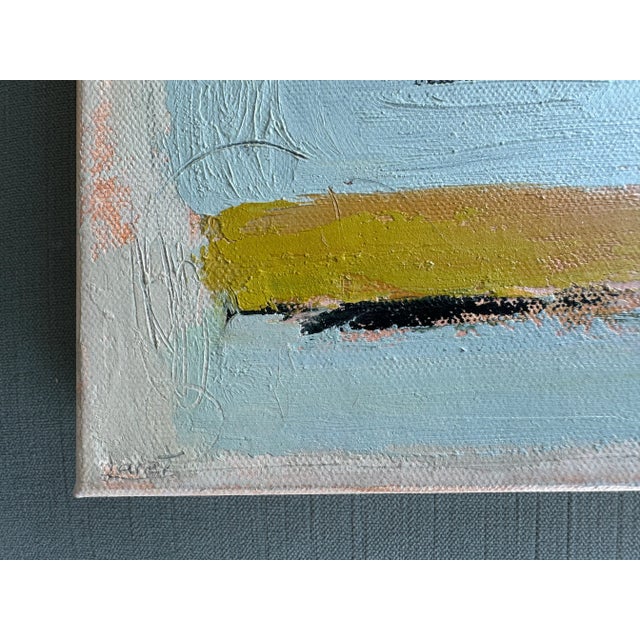 Contemporary 2024 Fall Abstract Pastel Beach Seashore “Let’s Be Here Now” Original Painting For Sale - Image 3 of 5