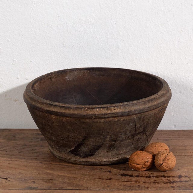 Antique Tibetan Wooden Bowl For Sale - Image 4 of 4