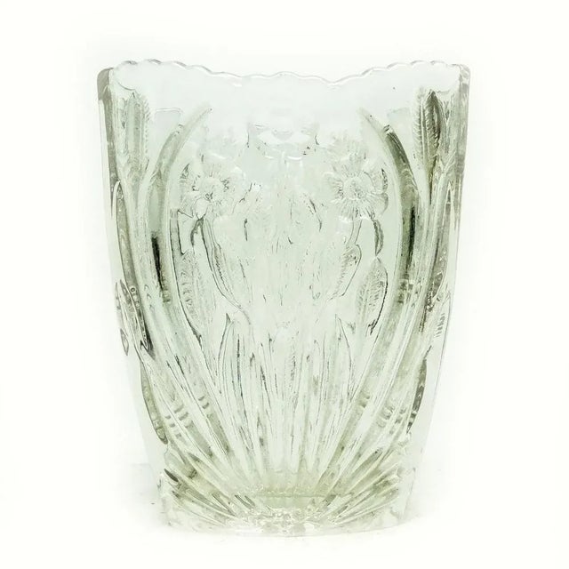 Art Deco Vase from Hortensja Glassworks, Poland, 1950s For Sale - Image 9 of 9