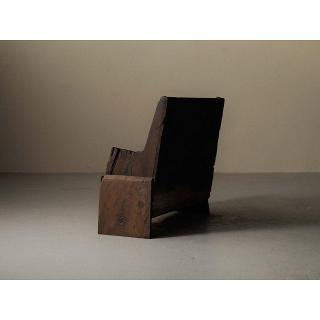 Alpine Folk Art Larch Storage Bench, Piedmont, Italy, Late 18th Century For Sale - Image 12 of 16