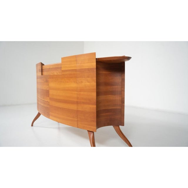 Wood Mid-Century Oval Sideboard from Ceccotti Collezioni For Sale - Image 7 of 16