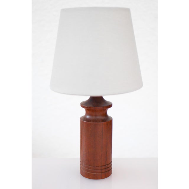 Modern Scandinavian Teak Table Lamp For Sale - Image 6 of 15