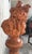 Ceramic 19th Century Spectacular Clay Goddess of Summer in a Matching Pedestal For Sale - Image 7 of 11