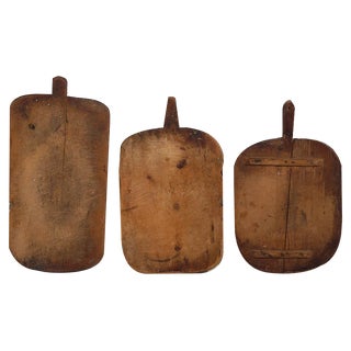 Vintage Cheese Cutting Boards, 1920, Set of 3 For Sale