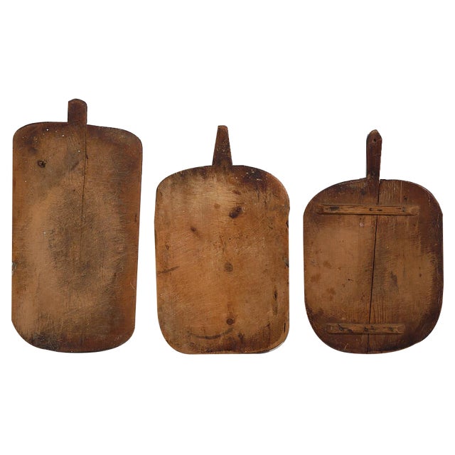 Vintage Cheese Cutting Boards, 1920, Set of 3 For Sale