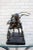 Vintage Paco Valle Horse and Rider Wireframe Brutalist Sculpture, Signed This dynamic sculpture is an exquisite example of...