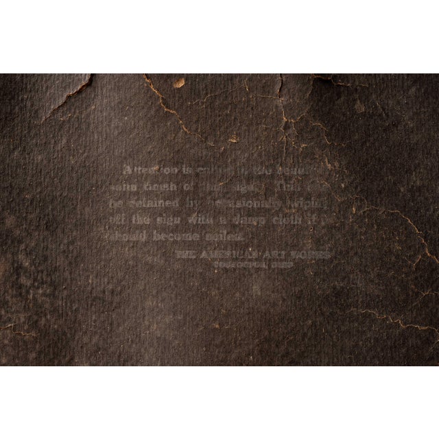 Antique "San Felice" Cigar Toc Sign For Sale - Image 9 of 9