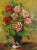 Contemporary Red Roses, Late 20th Century Impasto Floral Still-Life, Record Breaking Artist by Morris Katz For Sale - Image 3 of 5