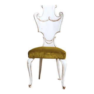 Early 20th Century Camille Italian Carved Chair For Sale
