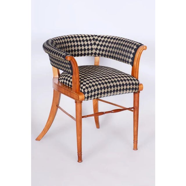 Biedermeier Armchair in Cherrywood and Ebony, Vienna, Austria, 1820s For Sale - Image 11 of 12
