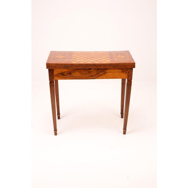 Antique Top Game Table with Inlaid Chessboard, 1860 For Sale - Image 10 of 18