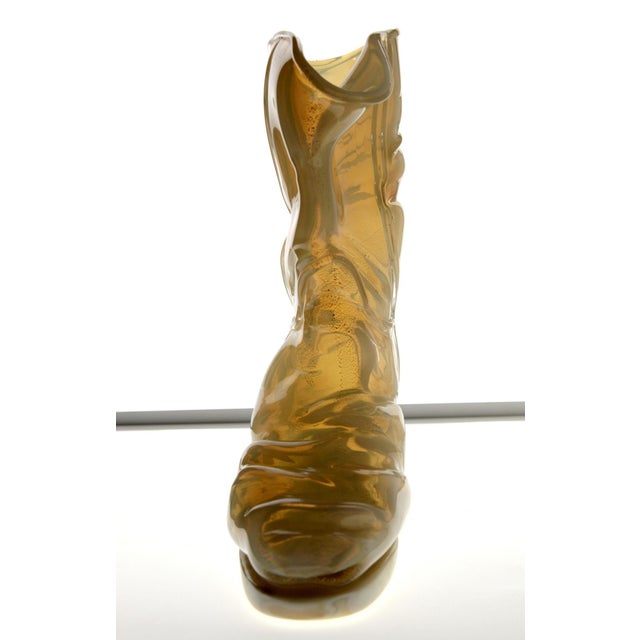 1990s Murano Opaline Chalcedony Livio De Marchi Boot by Pino Signoretto for Pauly, 1990s For Sale - Image 5 of 18