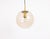 1970s Large Vintage Brass with Smoked Glass Ball Pendant Light from Limburg, Germany, 1970s For Sale - Image 5 of 9