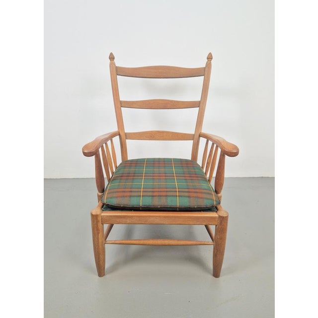 Vintage Scandinavian Beech High Back Armchairs, 1960s, Set of 3 For Sale - Image 13 of 15