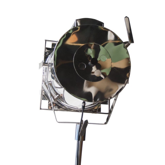 Mid-Century Brass Floor Spotlight, United Kingdom, 1970s For Sale - Image 4 of 8