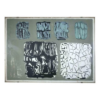 Pietro Consagra, Untitled, Original Lithograph, 1970s, Framed For Sale