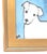Charming folk-art doggie dog puppy portrait study, oil on artist's canvas panel. Signed by the artist "Diaz" in the lower...