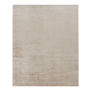 Rug & Kilim’s Oversized Contemporary Textural Solid Rug in Beige Tones - 13x16 For Sale