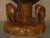 Vintage Hand Carved Elephant Stool with Ornate Decoration For Sale - Image 5 of 18