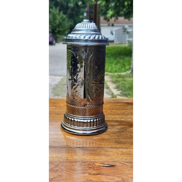 Vintage Silver-Plated Pitcher & Tankard Set - Mid-Century Modern Barware or Tea Service For Sale - Image 17 of 18