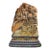 1950s Carved Shoushan Stone "Mountain-Form" Seal Figurine With Dragon, Phoenix & Qilin — Multi-Tier Carved Base For Sale
