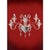 Scenographic venetian wall scoce in trasparent murano glass 5 lights for an imperial wall sconce in contemporary and...