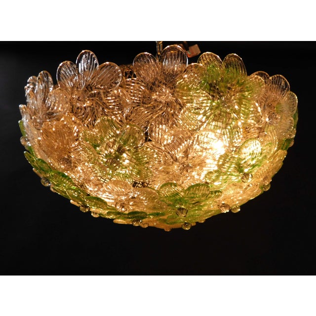 1960s Murano Millefiori Flush Mount by Barovier E Toso For Sale - Image 6 of 7