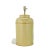 Mustard A Pair 1990s British Chinoiserie Hand-Painted Tin Tea Canister Table Lamps For Sale - Image 8 of 11