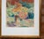 1950s Mid-Century Modern Colorful New England Garden Abstract Oil Pastel, Signed For Sale - Image 5 of 10